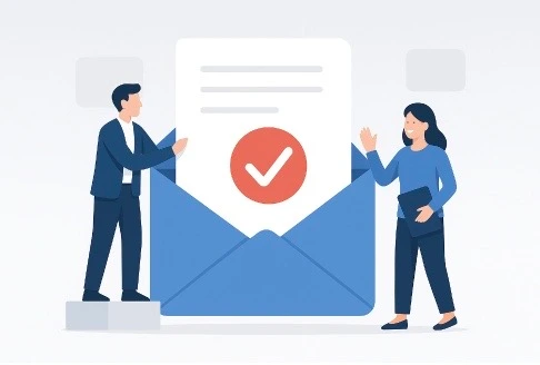Get Verified Email Illustration
